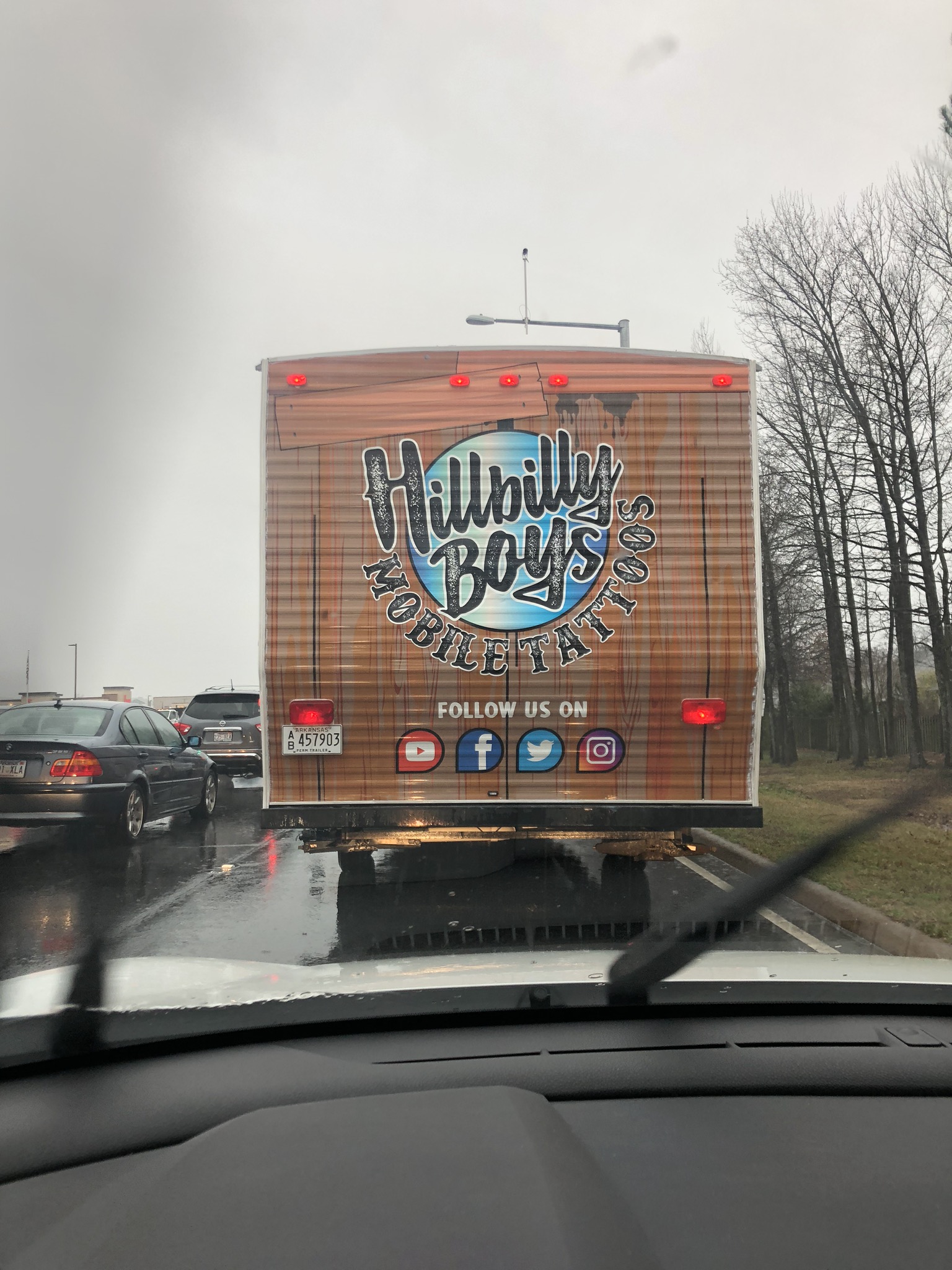 Hillbilly Boys Mobile Tattoo Studio - Trailer Rear